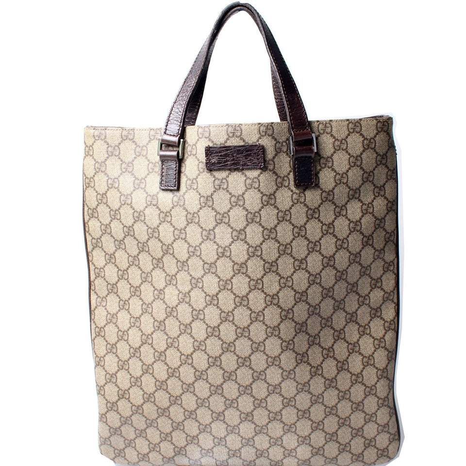 Gucci 131258 GG Supreme Flat Tote Bag