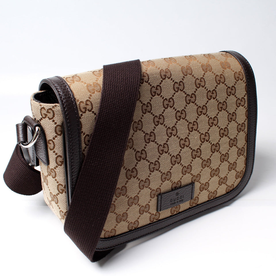 Gucci 449172 GG Canvas Messenger Bag