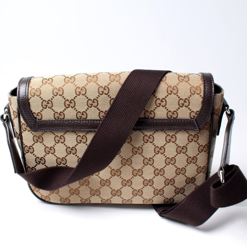 Gucci 449172 GG Canvas Messenger Bag