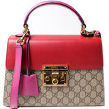 Gucci 453188 Padlock GG Supreme Top Handle Small Bag
