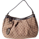 Gucci 232955 Sukey Canvas Hobo Medium Bag
