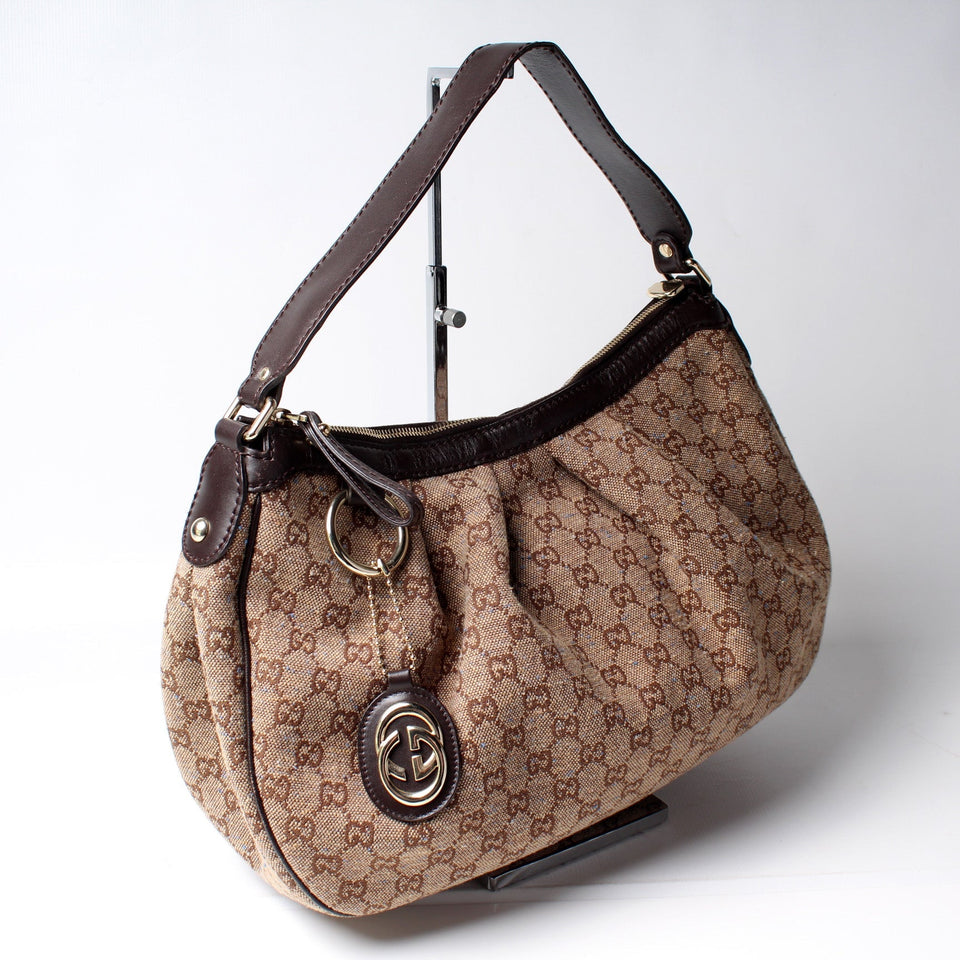 Gucci 232955 Sukey Canvas Hobo Medium Bag