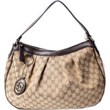 Gucci 232955 Sukey Hobo Medium GG Canvas Bag
