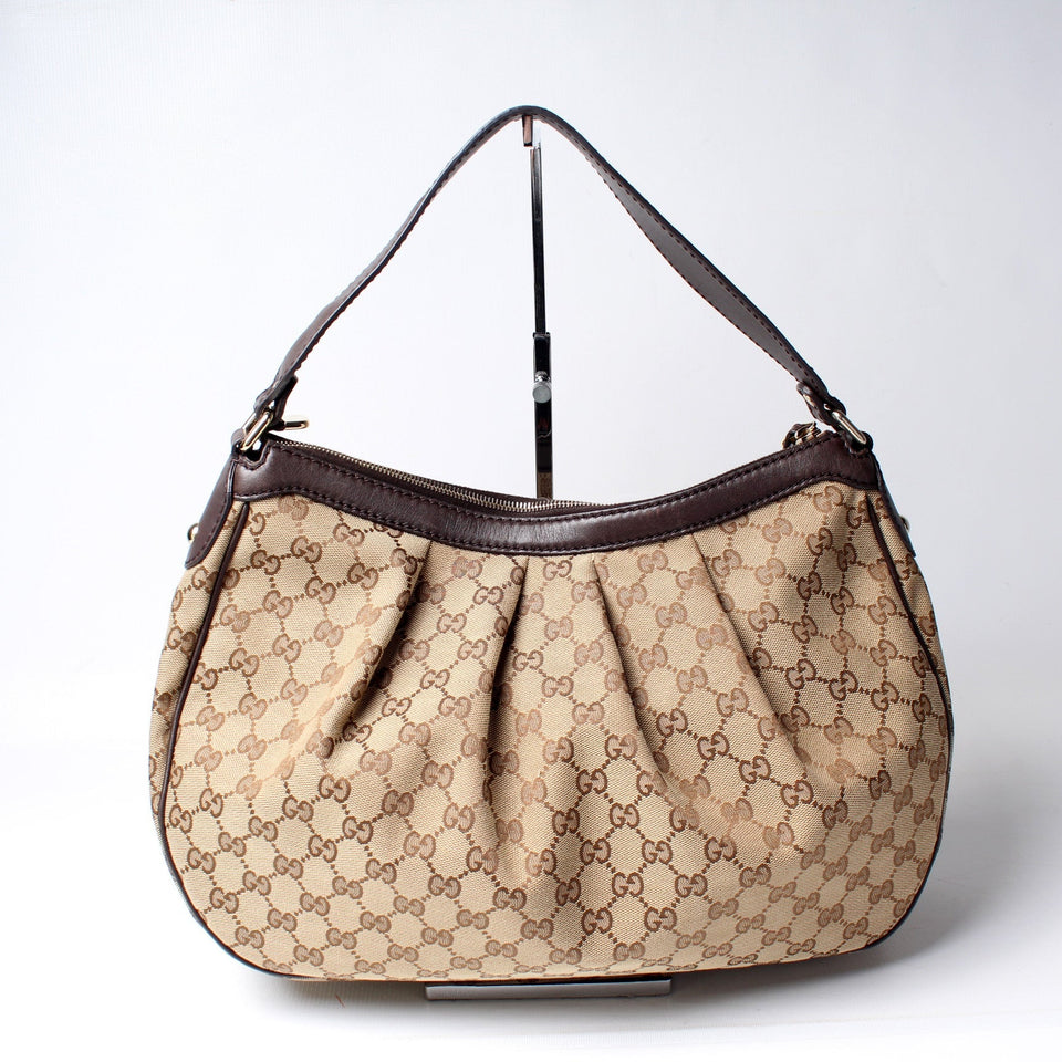 Gucci 232955 Sukey Hobo Medium GG Canvas Bag