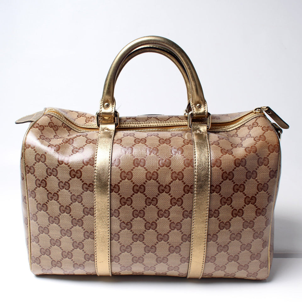 Gucci 193603 Joy Boston Crystal GG Bag
