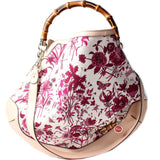 Gucci Peggy Flora Bamboo Hobo Bag