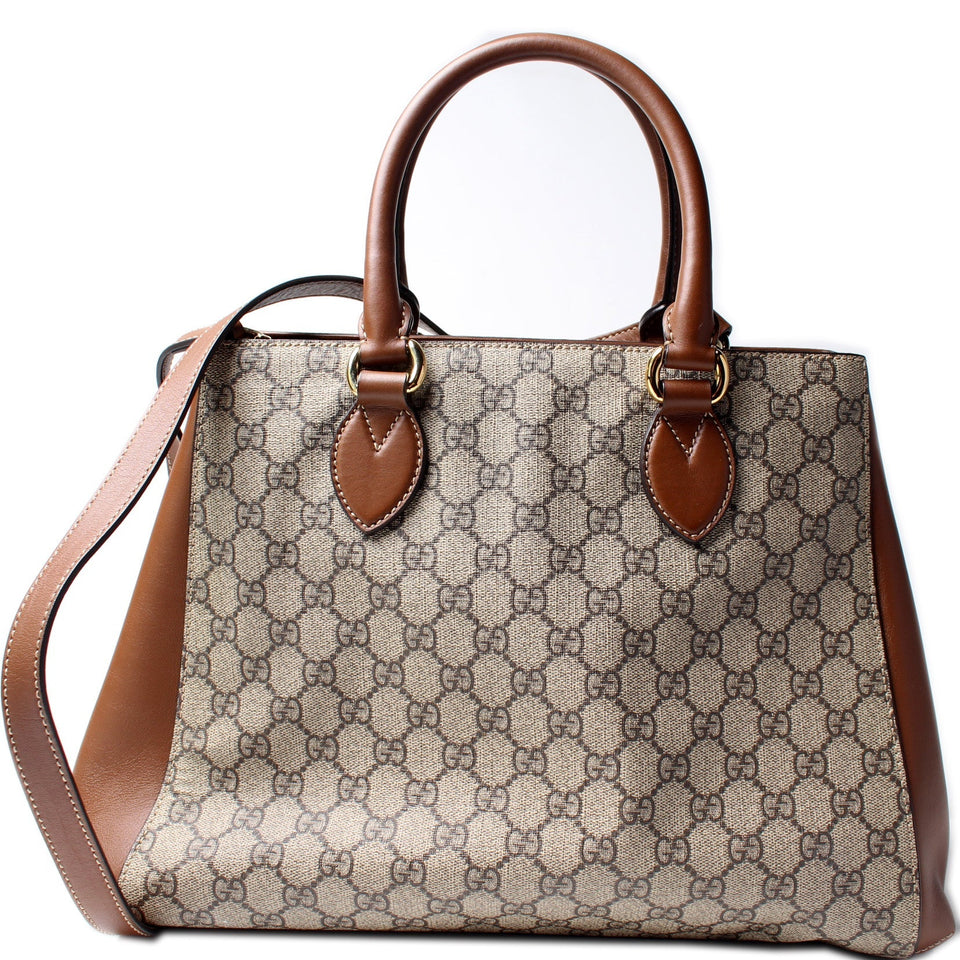 Gucci 453704 GG Supreme Top Handle Bag
