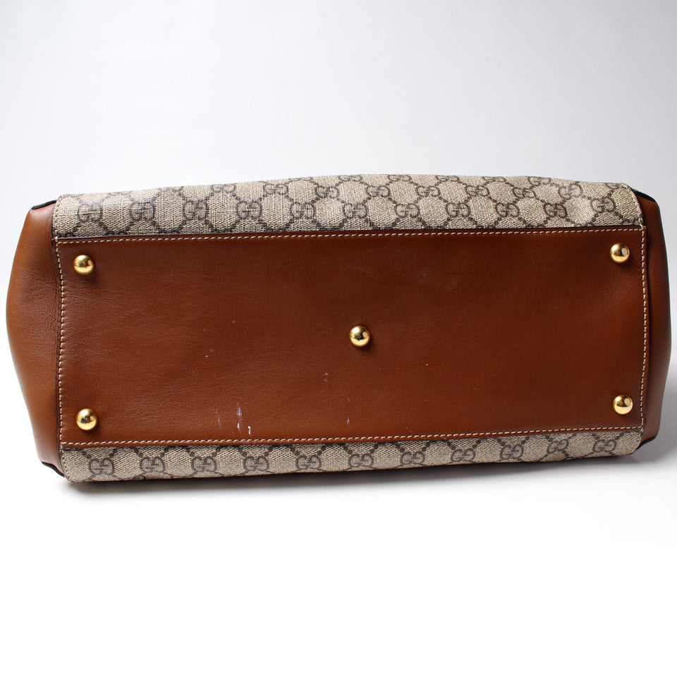 Gucci 453704 GG Supreme Top Handle Bag