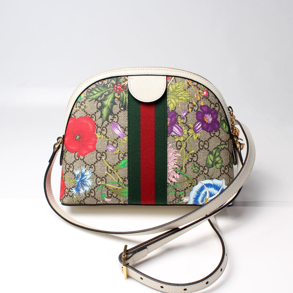 Gucci 499621 Ophidia GG Flora Small Crossbody Bag
