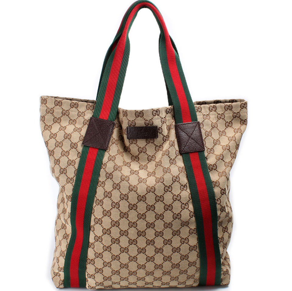 Gucci 189669 GG Canvas Tote Bag