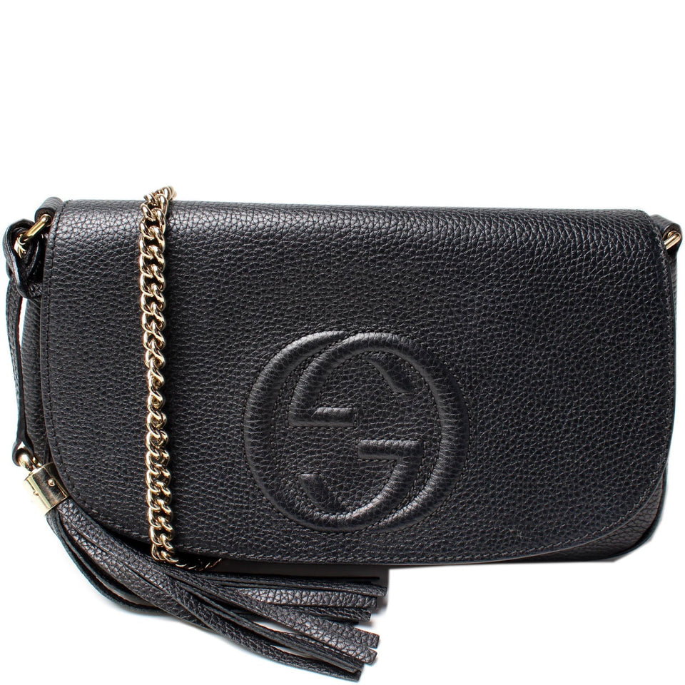 Gucci 536224 Soho Chain Tassel Flap Bag