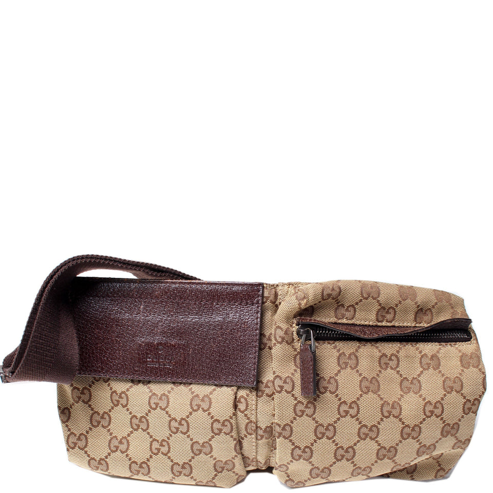 Gucci 28566 GG Canvas Waist Bag