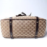 Gucci 181498 GG Canvas Fur Royal Tote Bag