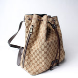 Gucci 449175 GG Canvas Drawstring Backpack Bag