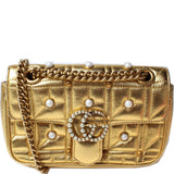Gucci 446744 Marmont Shoulder Mini Flap Bag