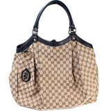 Gucci 211943 Sukey GG Canvas Large Bag