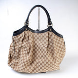Gucci 211943 Sukey GG Canvas Large Bag
