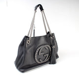 Gucci 308982 Soho Leather Shoulder Medium Studded Bag
