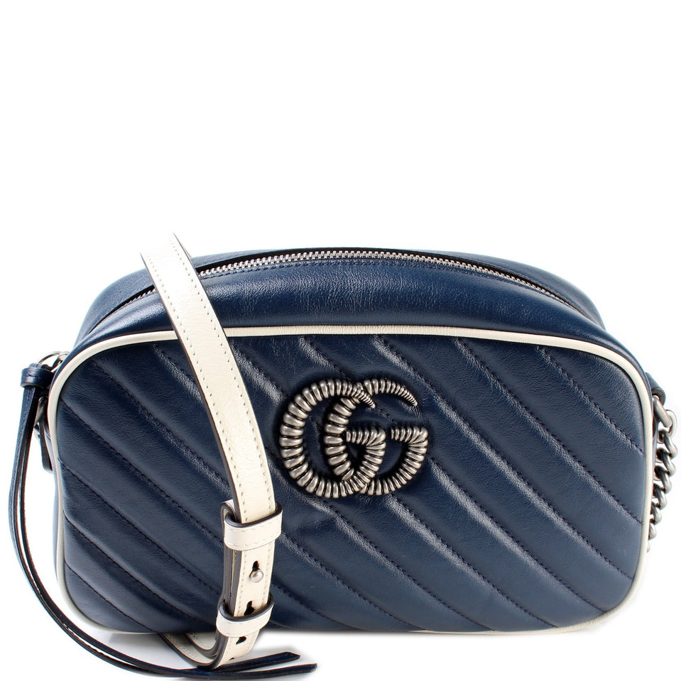 Gucci 447632 Marmont Torchon Small Leather Camera Bag