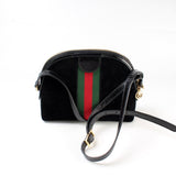 Gucci 499621 Ophidia GG Suede Small Crossbody Bag