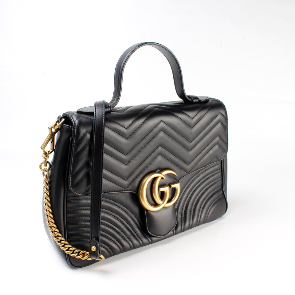 Gucci 498109 Marmont Top Handle Medium Bag