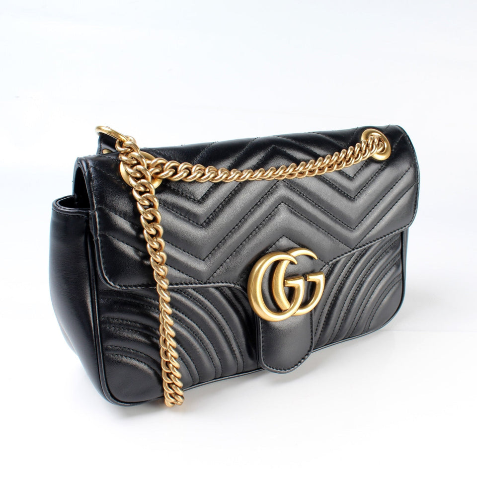 Gucci 443497 GG Marmont Shoulder Small Flap Bag