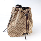 Gucci 449175 GG Canvas Drawstring Backpack Bag