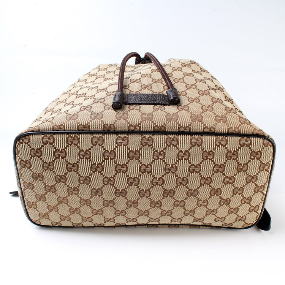 Gucci 449175 GG Canvas Drawstring Backpack Bag