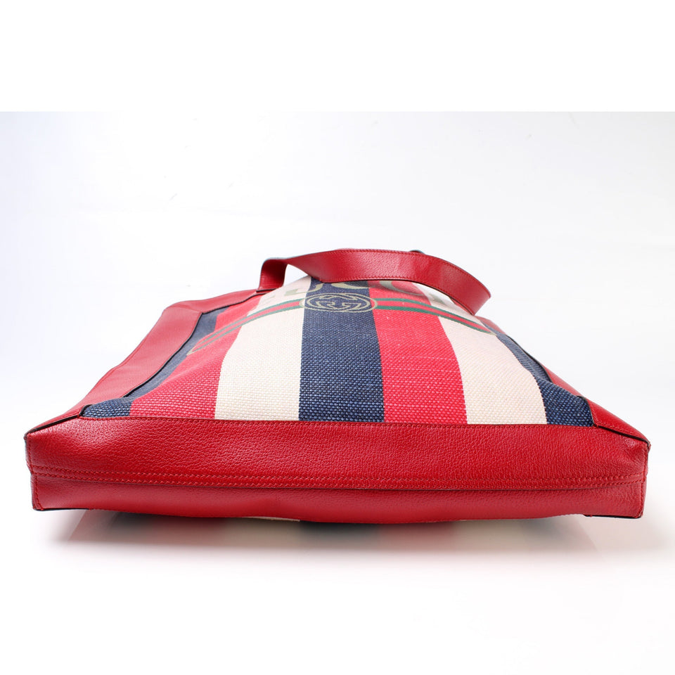 Gucci 523781 Sherry Line Striped Tote Bag