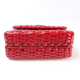 Gucci 5242829 Linea Small Cestino Glazed Wicker Shoulder Bag