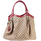Gucci 211943 Sukey GG Canvas Large Bag