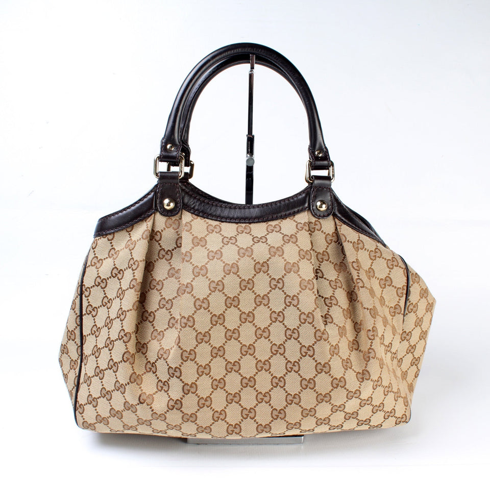 Gucci 211944 Sukey GG Canvas Medium Bag