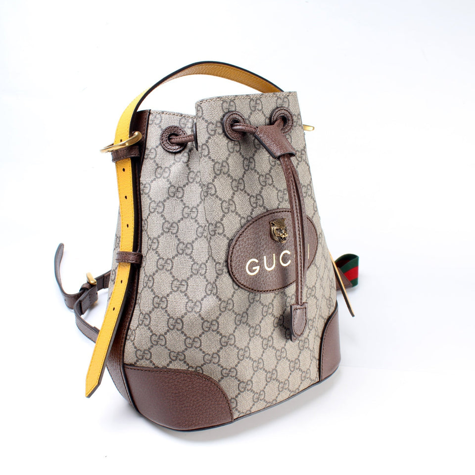 Gucci 476875 Neo Vintage Drawstring Backpack Bag