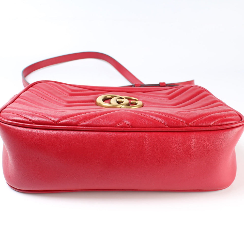 Gucci 447632 Marmont Small Leather Camera Bag