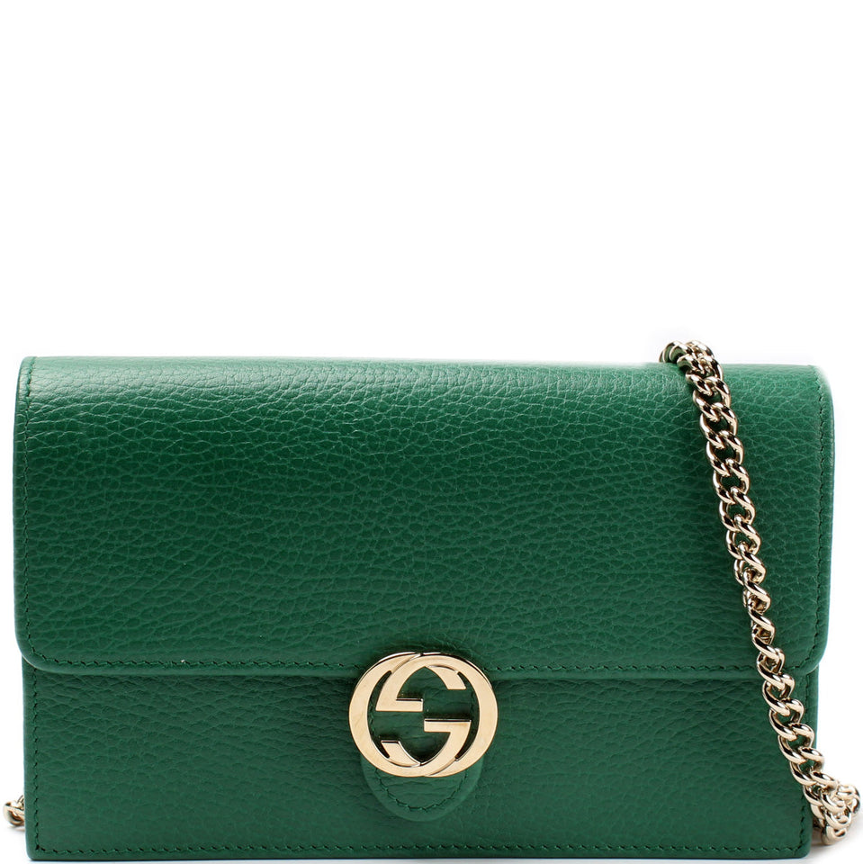 Gucci 615523 Dollar Interlocking Calfskin Bag