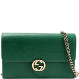 Gucci 615523 Dollar Interlocking Calfskin Bag