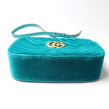 Gucci 447632 Marmont Small Velvet Camera Bag