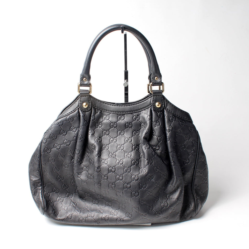 Gucci 211944 Sukey GG Leather Medium Bag