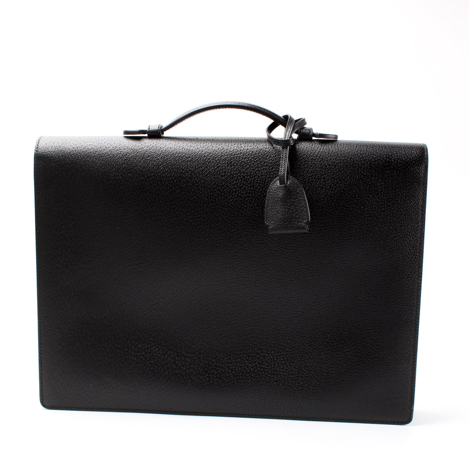 Gucci 281402 Flap Briefcase Leather Bag