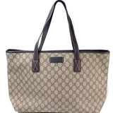 Gucci 211137 GG Supreme Medium Zip Tote Bag