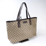 Gucci 211137 GG Supreme Medium Zip Tote Bag