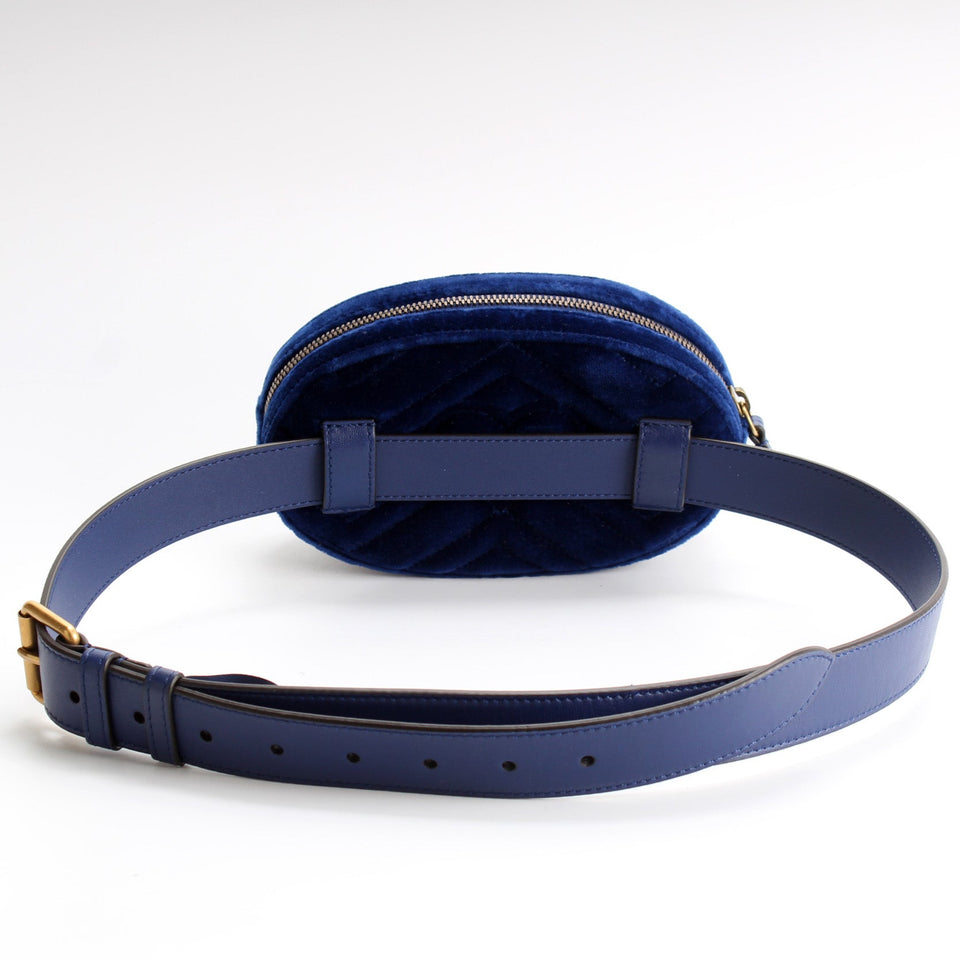 Gucci 476434 Marmont Velvet Belt Bag