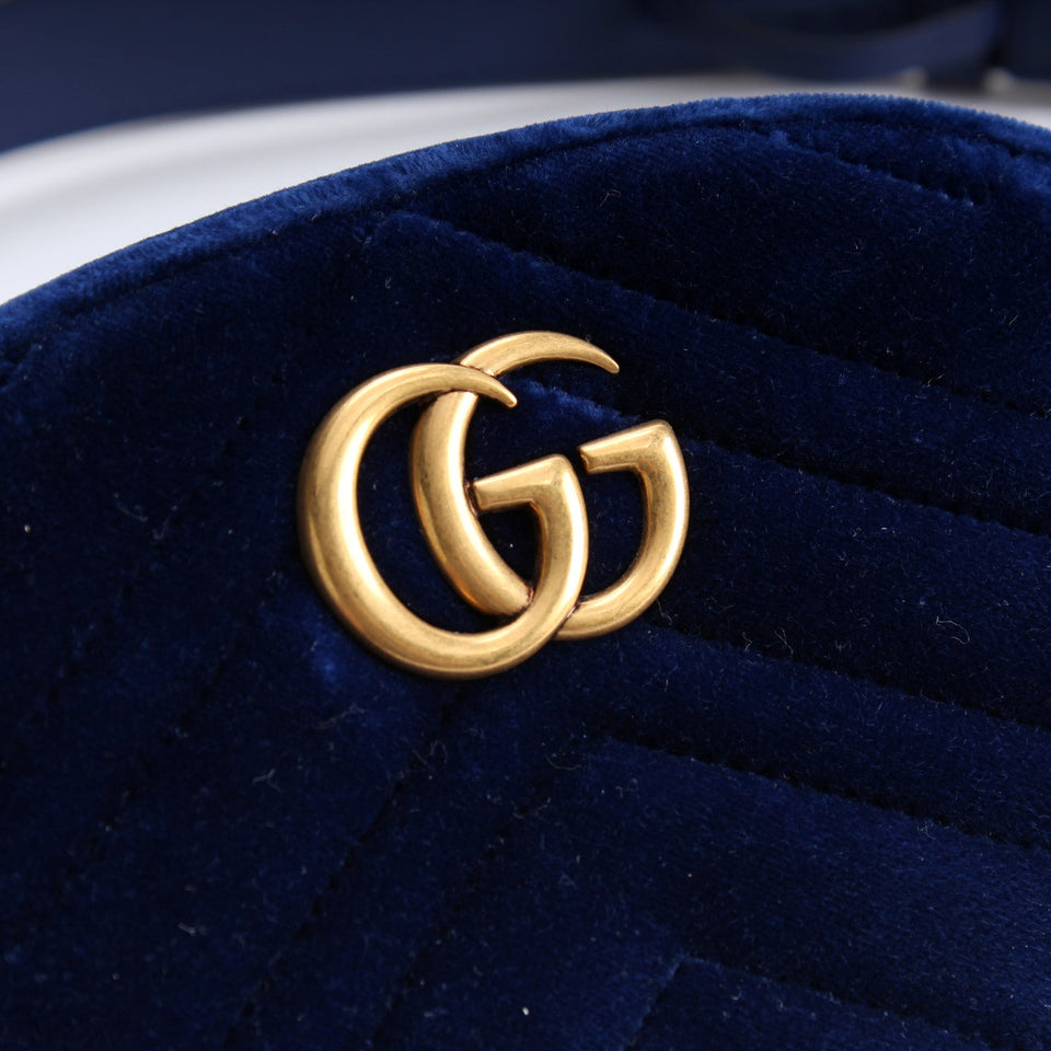 Gucci 476434 Marmont Velvet Belt Bag