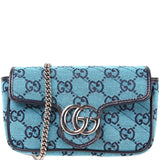 Gucci 476433 Marmont Canvas Supreme Mini Flap Bag