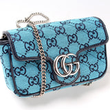 Gucci 476433 Marmont Canvas Supreme Mini Flap Bag
