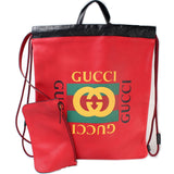Gucci 516689 Logo Drawstring Backpack Bag