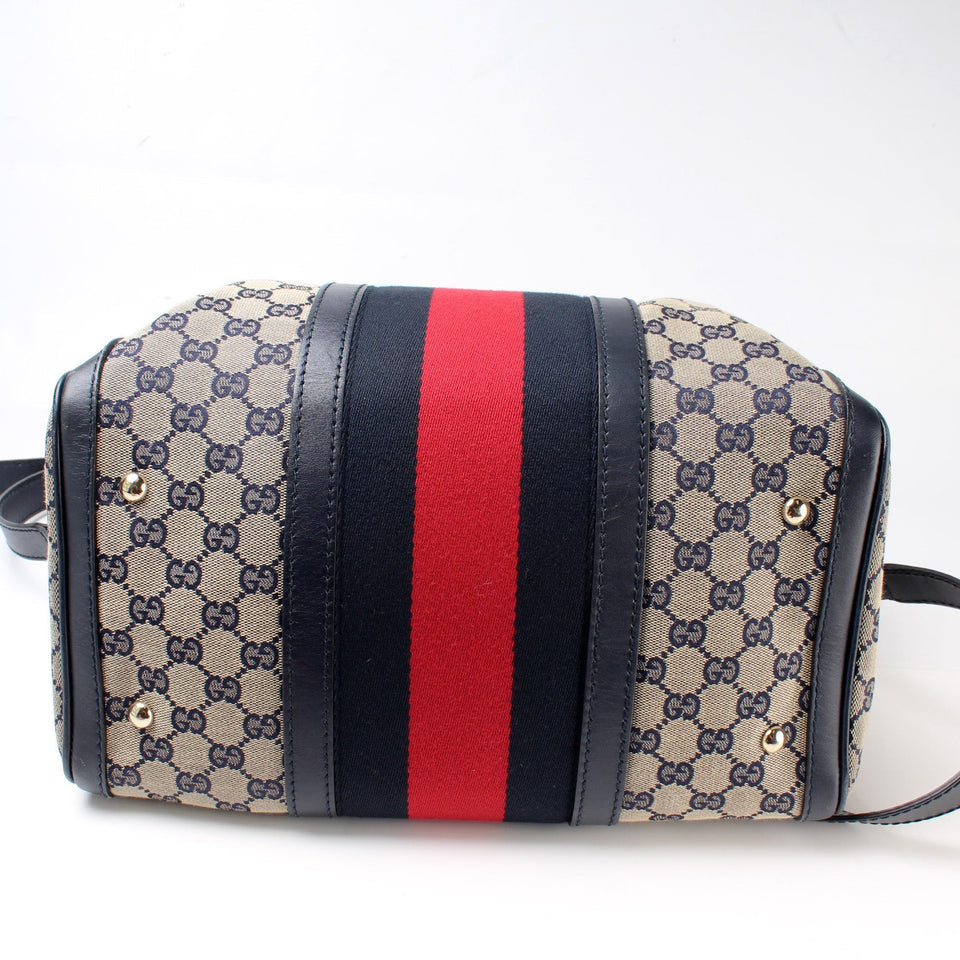 Gucci 247205 Boston Canvas Bag