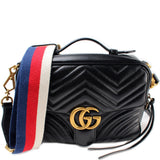 Gucci 498100 GG Marmont Top Handle Small Bag