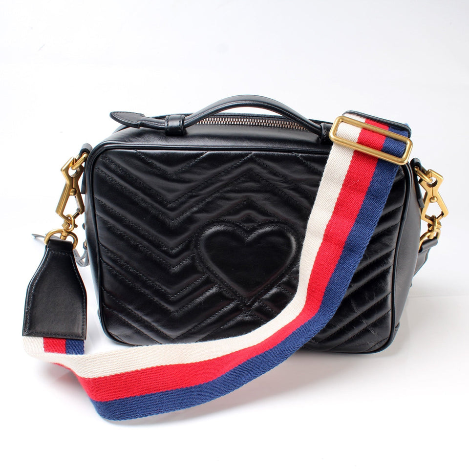 Gucci 498100 GG Marmont Top Handle Small Bag