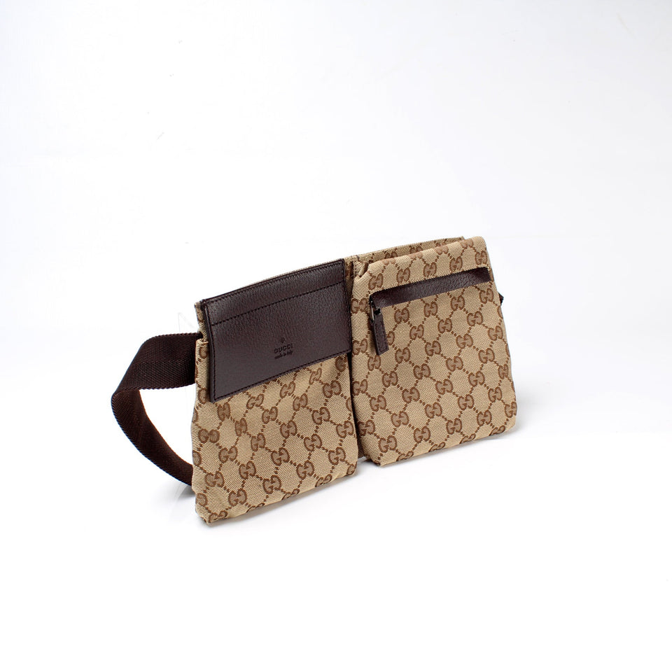 Gucci 28566 GG Canvas Waist Bag